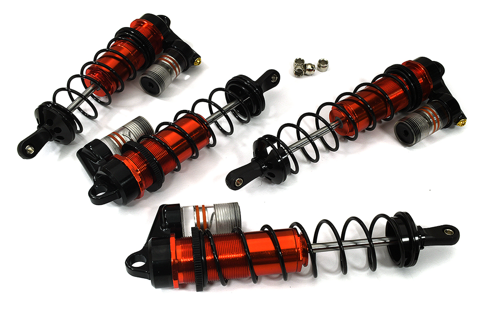 C33573RED Piggyback Shocks for 1/8 Outcast & Kraton 6S BLX 118m, 134mm ARA330621 ARA330622 - Image 1