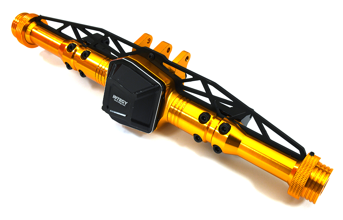 C33580ORANGE Precision-Crafted Billet Machined Rear Axle Housing for Axial SCX6 252001 - Image 1