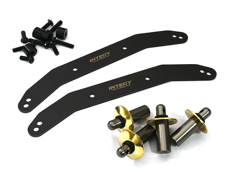 C33588GREY F&R Body Posts Set for Traxxas 1/10 4X4 EHD & VXHD Shock Towers - Image 1