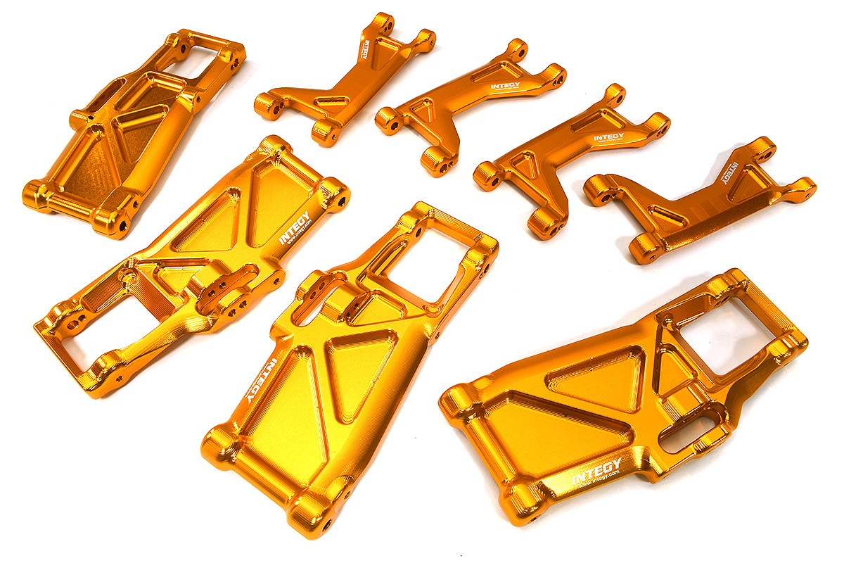 C33591ORANGE Billet Machined Suspension Kit for Traxxas 1/10 Maxx 4S Truck - Image 1