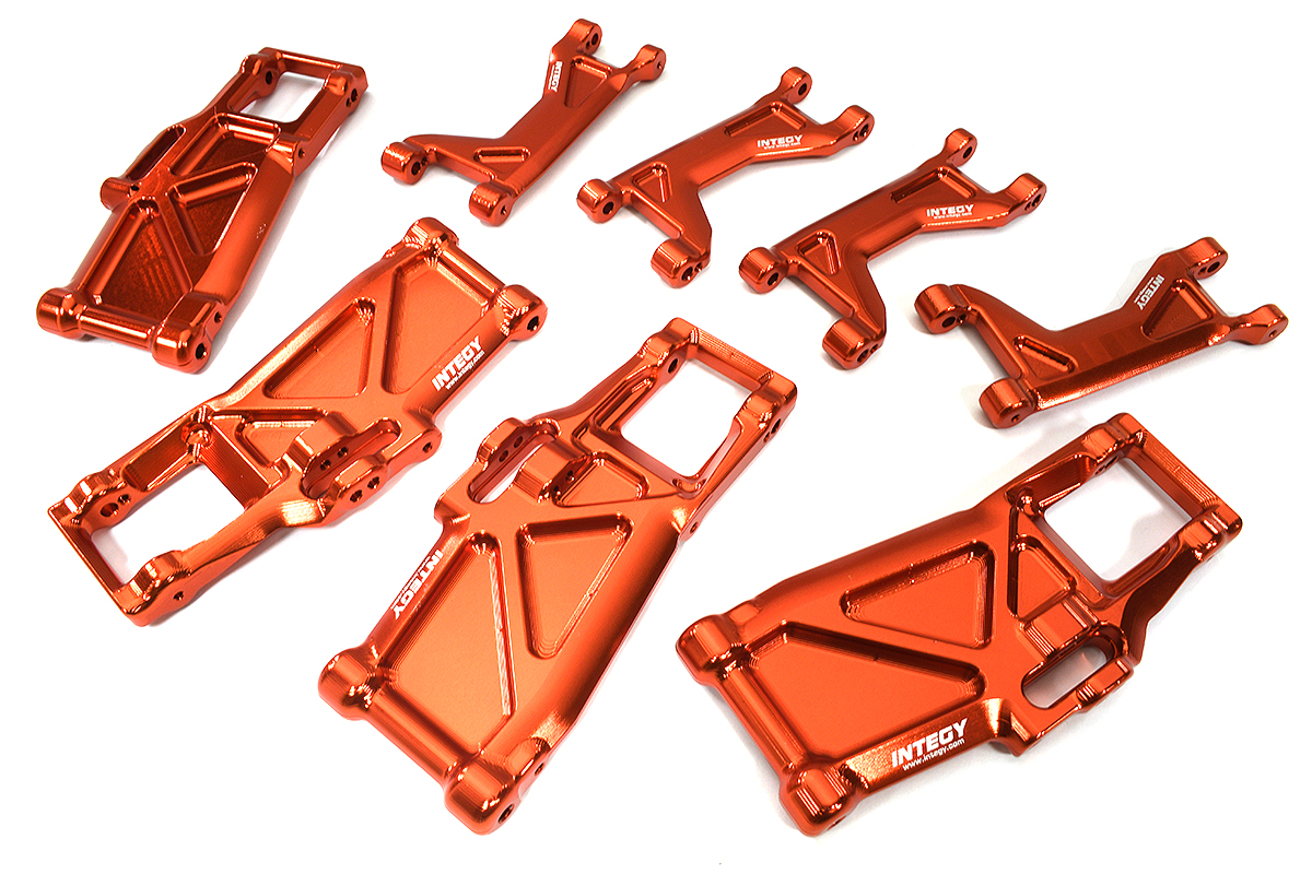 C33591RED Billet Machined Suspension Kit for Traxxas 1/10 Maxx 4S Truck - Image 1