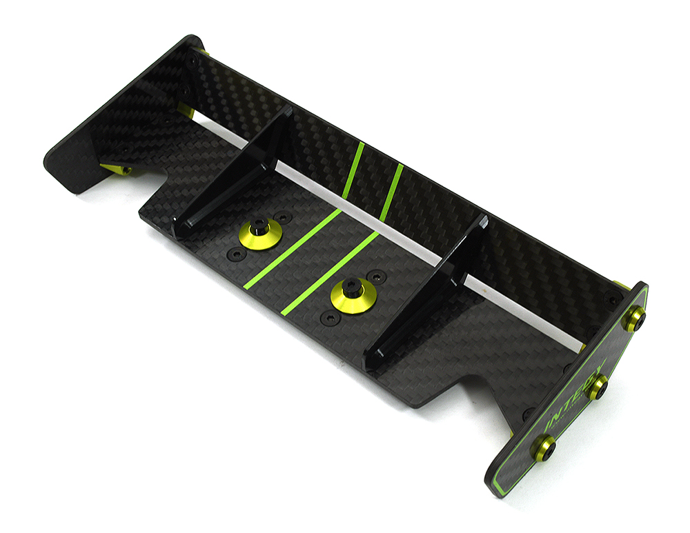C33605GREEN Carbon Fiber Rear Aero Wing Kit for Arrma 1/8 Outcast 6S BLX AR480006 - Image 1