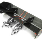 Carbon Fiber Rear Aero Wing Kit for Arrma 1/10 Kraton 4X4 4S V2 BLX ARA480044