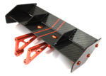 Carbon Fiber Rear Aero Wing Kit for Traxxas 1/8 Sledge 4WD 9517 9518