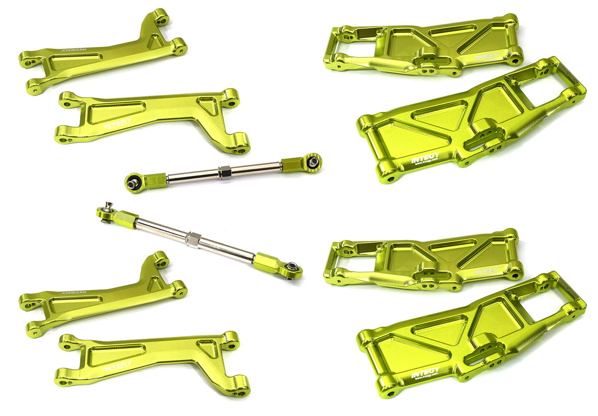 C33654GREEN Billet Machined Alloy Suspension Kit for Traxxas 1/10 Maxx V2 w/ WideMaxx - Image 1