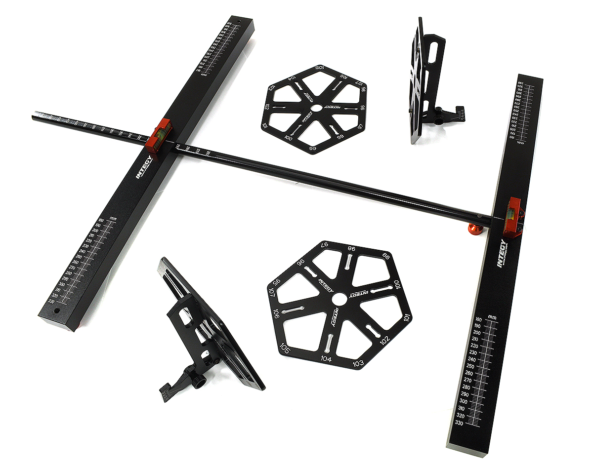 C33656BLACK Tweak Station w/ Setup Wheels for Most 1/7 & 1/8 Scale O.D.=95-107mm W=180-330mm - Image 1
