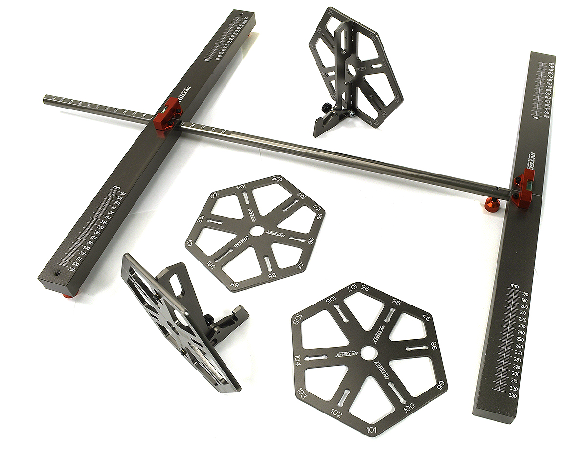 C33656GREY Tweak Station w/ Setup Wheels for Most 1/7 & 1/8 Scale O.D.=95-107mm W=180-330mm - Image 1