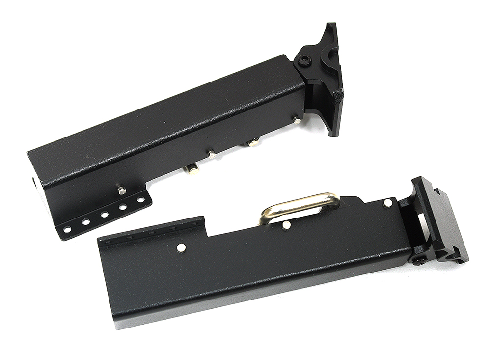 C33685BLACK Machined Alloy Support Legs Landing Gear for Tamiya 1/14 Tractor Trailer Trucks - Image 1