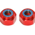 Alloy Machined Front Axle Hex Adapters w/ Bearings for Tamiya DT-03