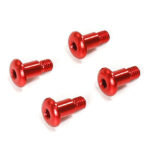 Alloy Machined 5mm King Pins w/ M4 Thread for Tamiya TT-02B