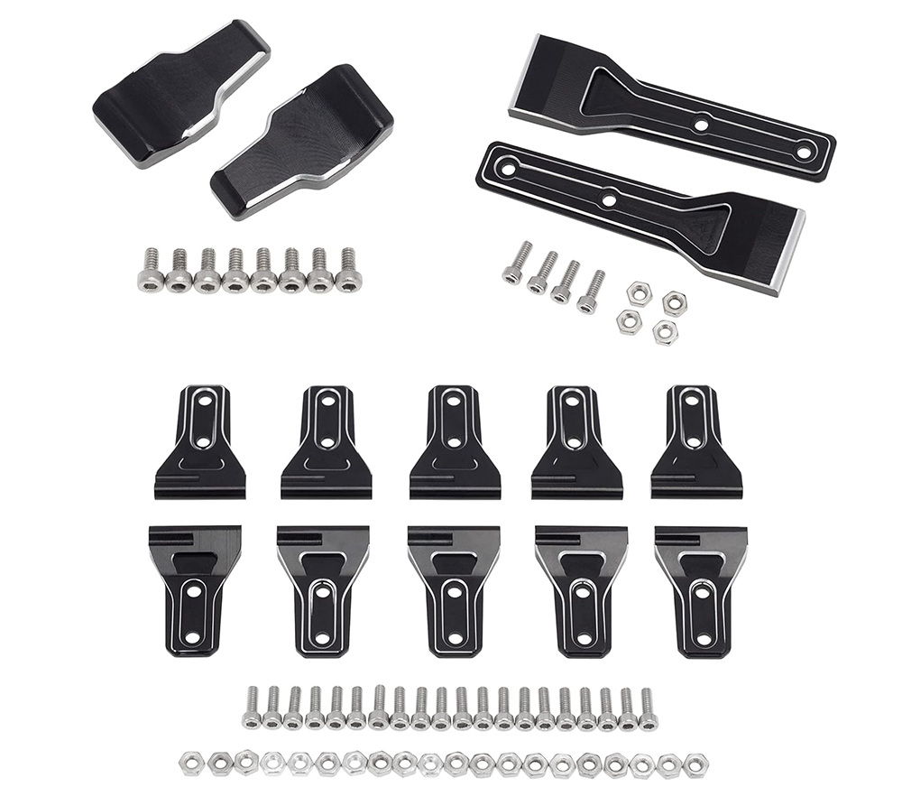 C33722 Realistic 14pcs Alloy Machined Hinge Add-On Pieces for Axial SCX6 Jeep - Image 1