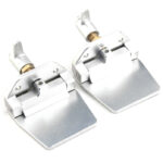 Billet Aluminum Remote Adjustable Trim Tab 50x50x28mm in Silver Finish