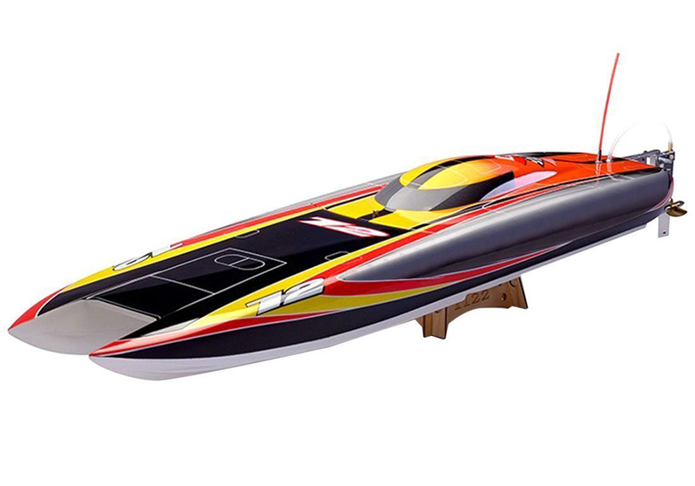 C33798ORANGE 1122Z-F TFL Genesis 940mm Fiberglass Catamaran w/ 3674 2000kV Motor & 120A ESC - Image 1