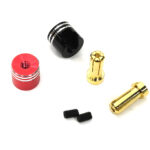 Heatsink Grip 5mm Bullet Plugs for RC Motors and ESCs, 14mm Length