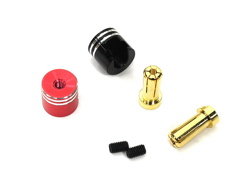 C33833 Heatsink Grip 5mm Bullet Plugs for RC Motors and ESCs, 14mm Length - Image 1