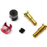 Heatsink Grip for 4-5mm Bullet Plugs, 20mm Length, Silver Connector