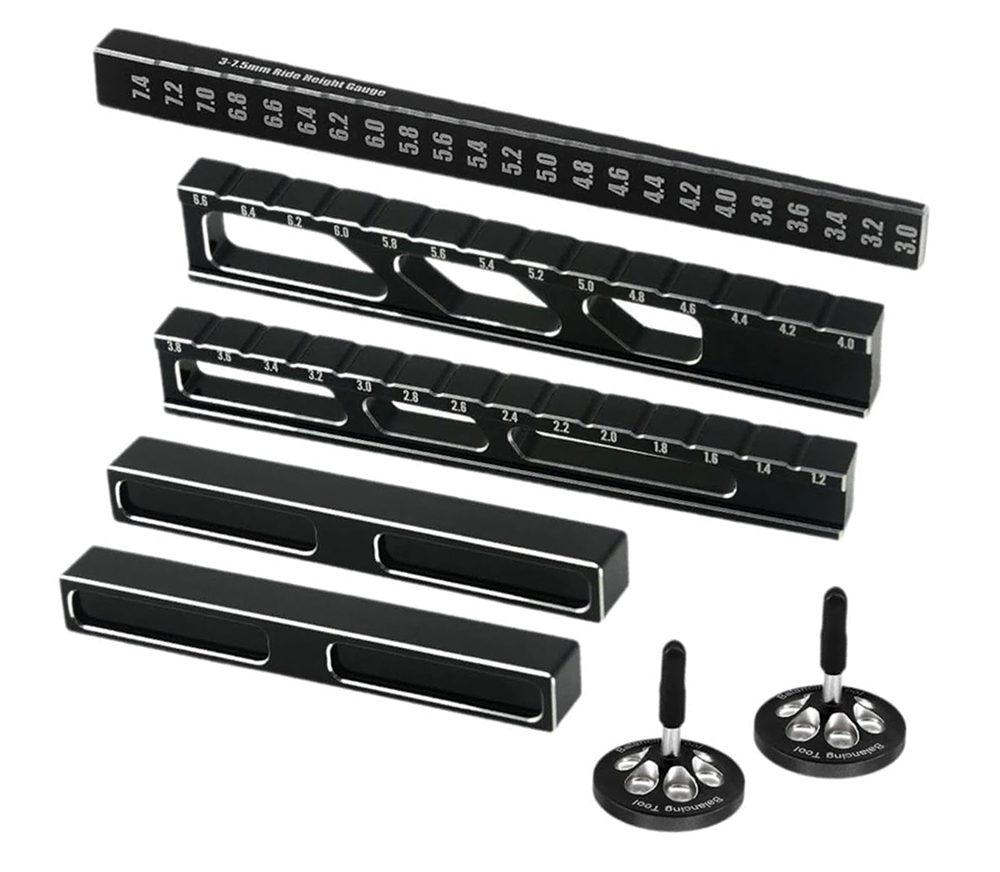 C33846 Pro Chassis Balance, Ride Height & Droop Gauge Set for Drift & TC - Image 1