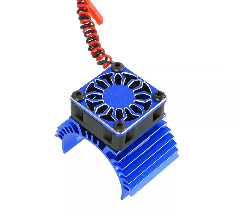 C33854BLUE 36mm Motor Heatsink+30x30mm Cooling Fan for 540 Size - Image 1