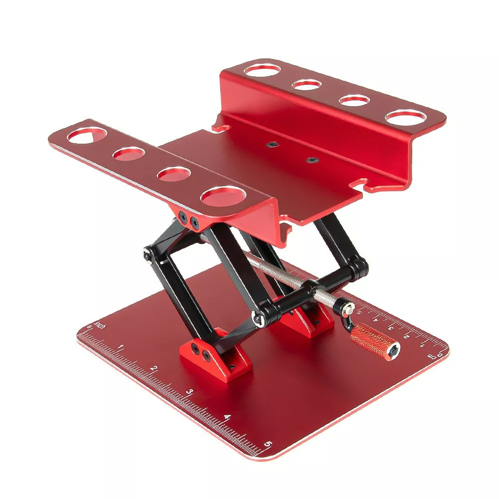 C33888 Universal Car Stand Workstation for 1/10 & 1/8 RC Vehicles, Black, 140mm - Image 1