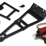 Lift Tow Boom Add-On Kit with Winch for 1/10 Scale Crawler Black Red