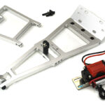 Lift Tow Boom Add-On Kit with Winch for 1/10 Scale Crawler Silver Red