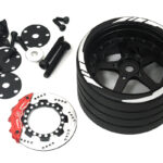 Alloy 5 Spoke Silver Steering Wheel Upgrade for Flysky NB4 Controller