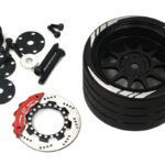 Alloy 10 Spoke Silver Steering Wheel Upgrade for Flysky NB4 Controller