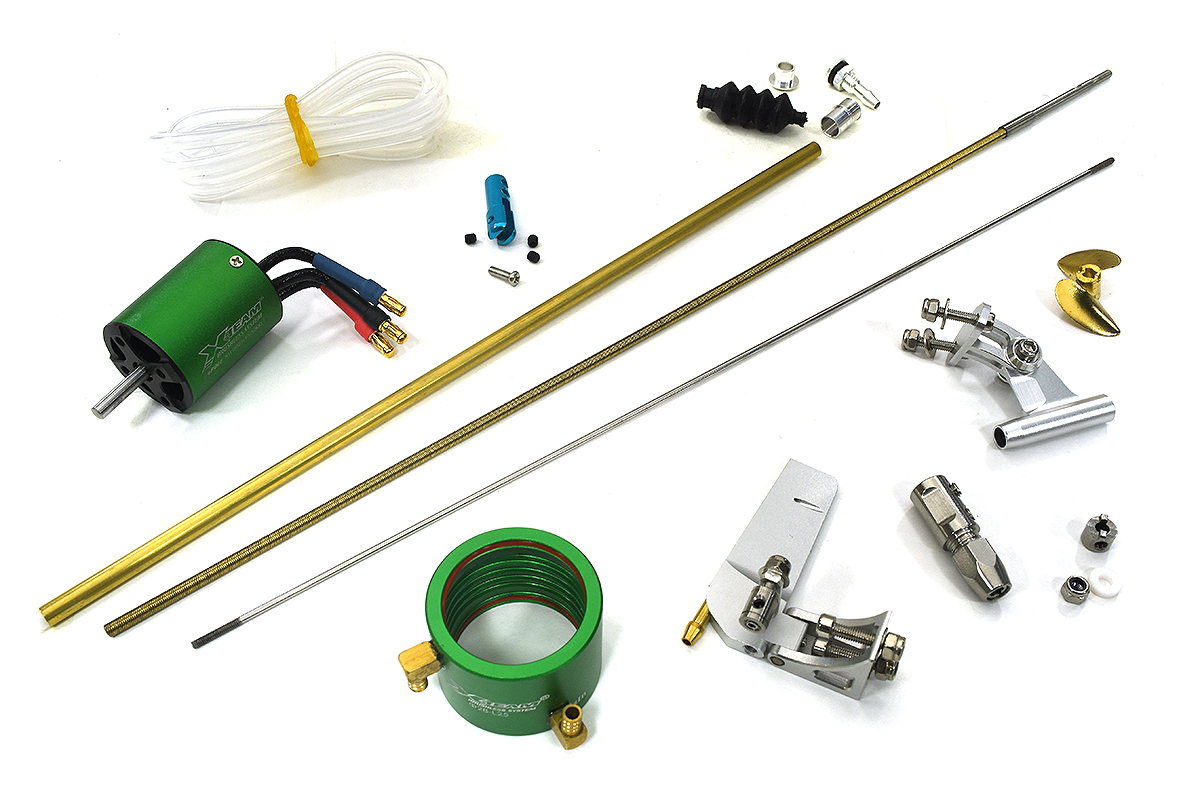 C33919 High-Performance 3.18mm Flex Shaft Drive Kit with 50mm Rudder, 30mm Prop, 2835 3 - Image 1