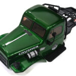 Realistic Green Plastic Body Kit for 1/10 Scale Off-Road Crawler 285mm WB