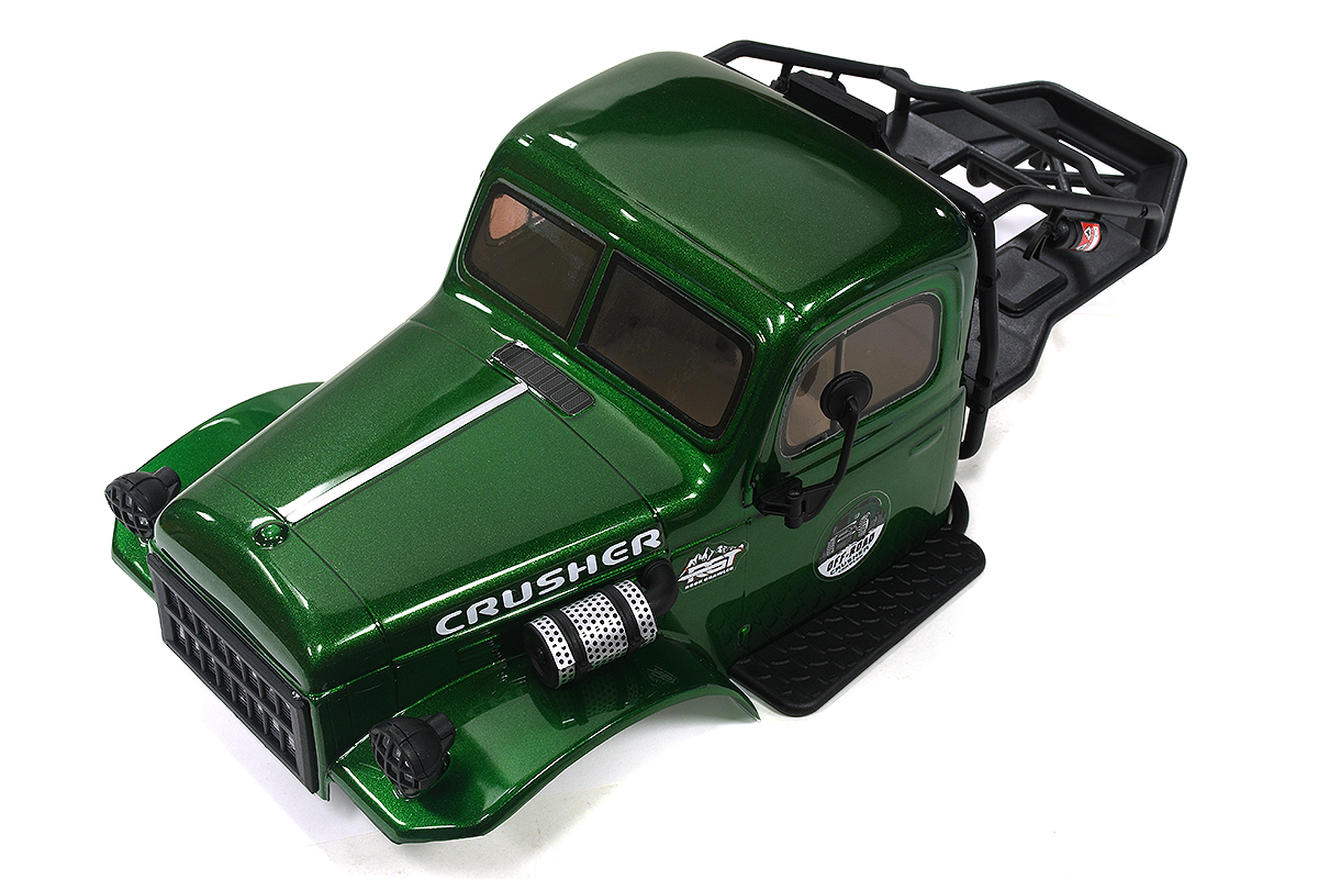 C33944GREEN Realistic Green Plastic Body Kit for 1/10 Scale Off-Road Crawler 285mm WB - Image 1