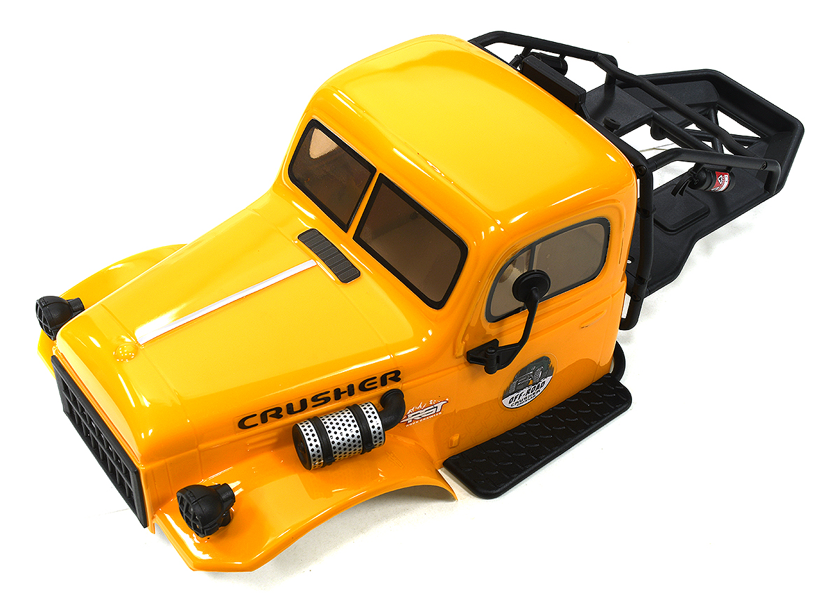 C33944YELLOW Realistic Yellow Plastic Body Kit for 1/10 Scale Off-Road Crawler 285mm WB - Image 1