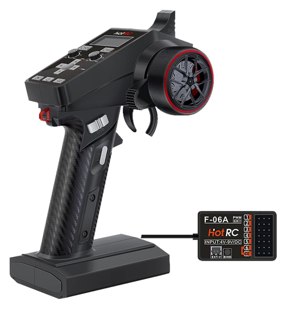 C33948 HOT RC CT-6A Remote Controller with F-06A Receiver for RC Vehicles - Image 1