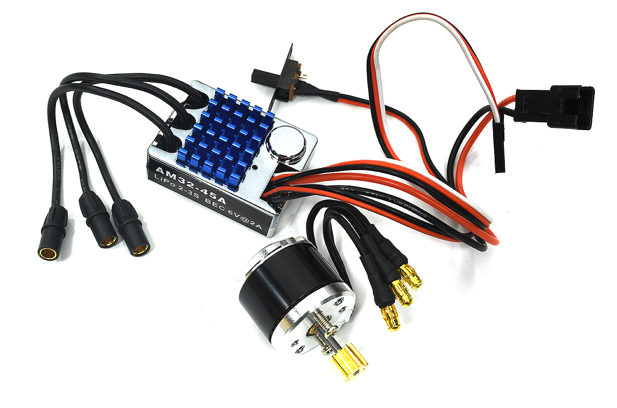 C33954 45A Brushless ESC w/ 2322 Outrunner Motor 2600kV for 1/12 MN995 MN82 MN78 MN168 - Image 1