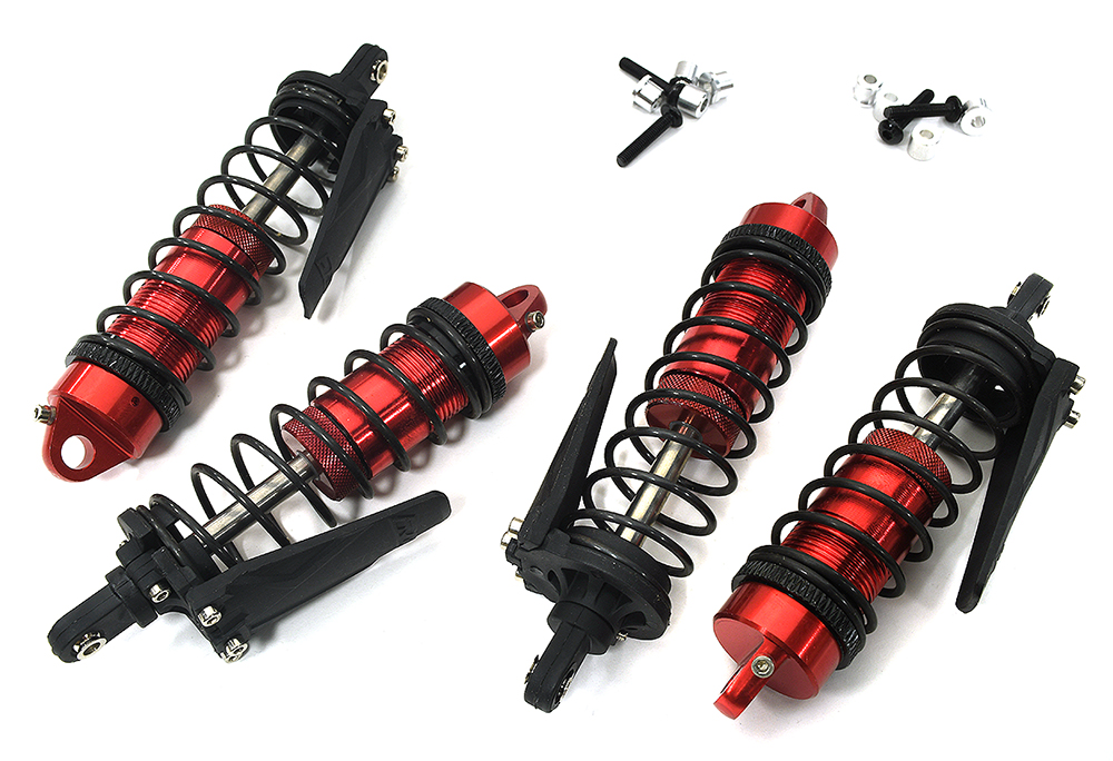 C33984 Alloy Front & Rear Shock Set (4) for Traxxas 1/10 Slash Short Course Truck - Image 1