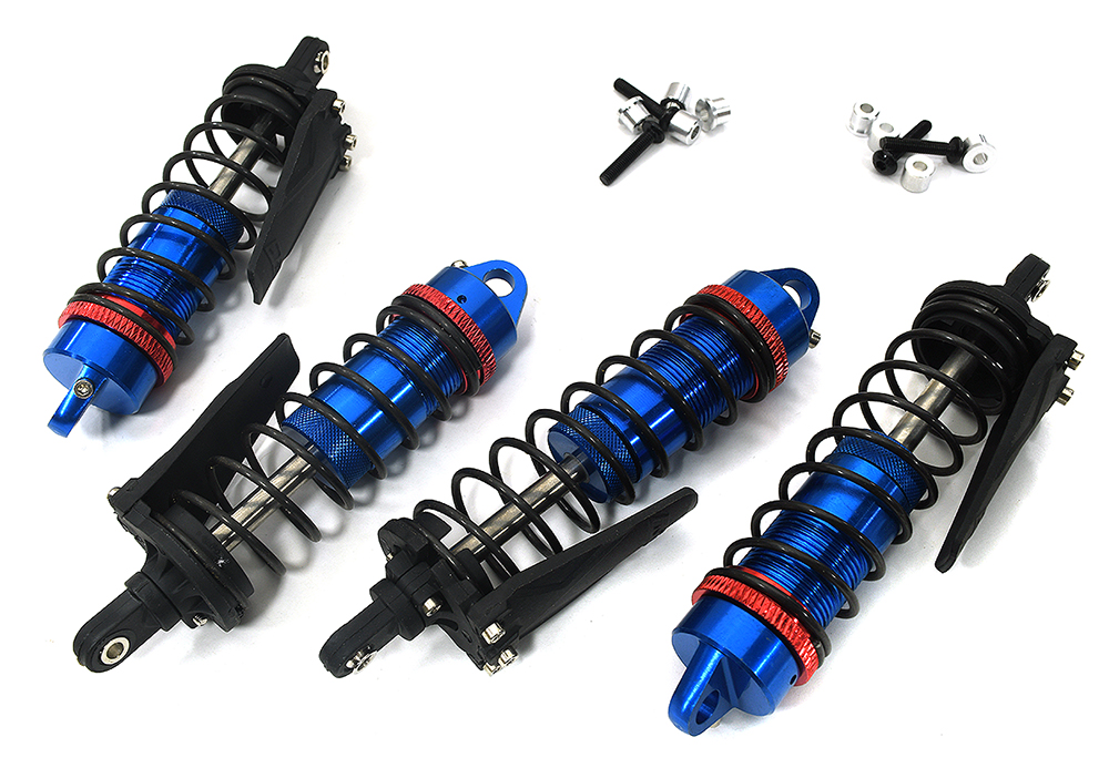 C33985 Alloy Front & Rear Shock Set (4) for Traxxas 1/10 Slash Short Course Truck - Image 1