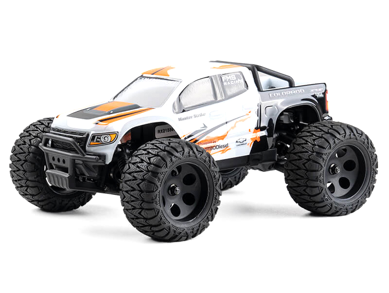 FMS12421BDRTRWH 1:24 FMT24 Chevrolet Colorado RTR White Brushed - Image 1