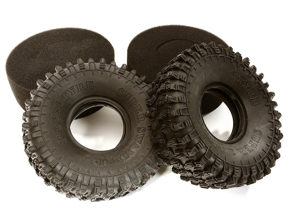 OBM014 1.9 Rock Crawler Tire (2) Set for Traxxas TRX-4 Scale & Trail Crawler O.D.=118mm - Image 1