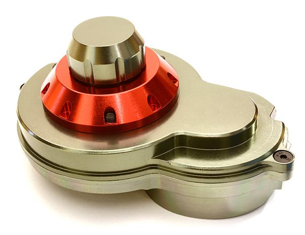 OBM1369GUN Alloy Upper Gearbox Housing for Axial 1/10 SCX10 II w/ LCG Transfer Case - Image 1