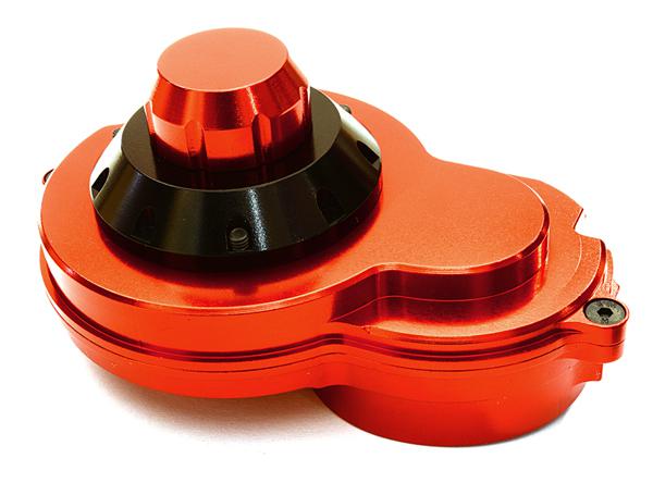 OBM1369RED Alloy Upper Gearbox Housing for Axial 1/10 SCX10 II w/ LCG Transfer Case - Image 1