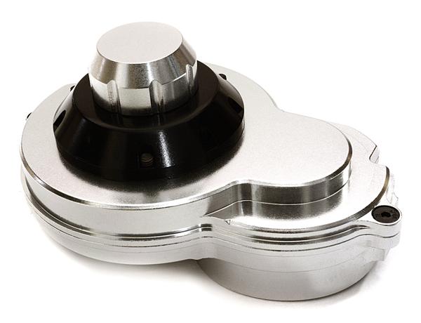 OBM1369SILVER Alloy Upper Gearbox Housing for Axial 1/10 SCX10 II w/ LCG Transfer Case - Image 1