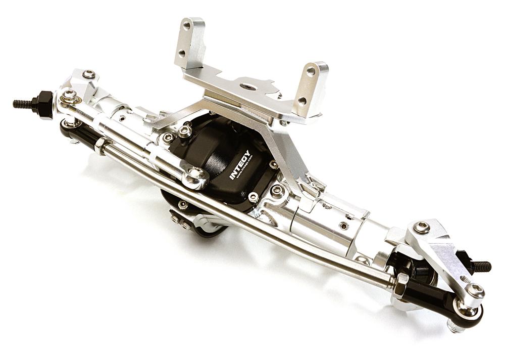 OBM1630SILVER Complete 4-Link Front Axle w/ Internals for Axial SCX-10 & Custom 1.9 Crawlers - Image 1