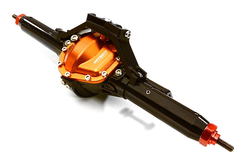 OBM1631BLACKRED Complete 4-Link Rear Axle w/ Internals for Axial SCX-10 & Custom 1.9 Crawlers - Image 1