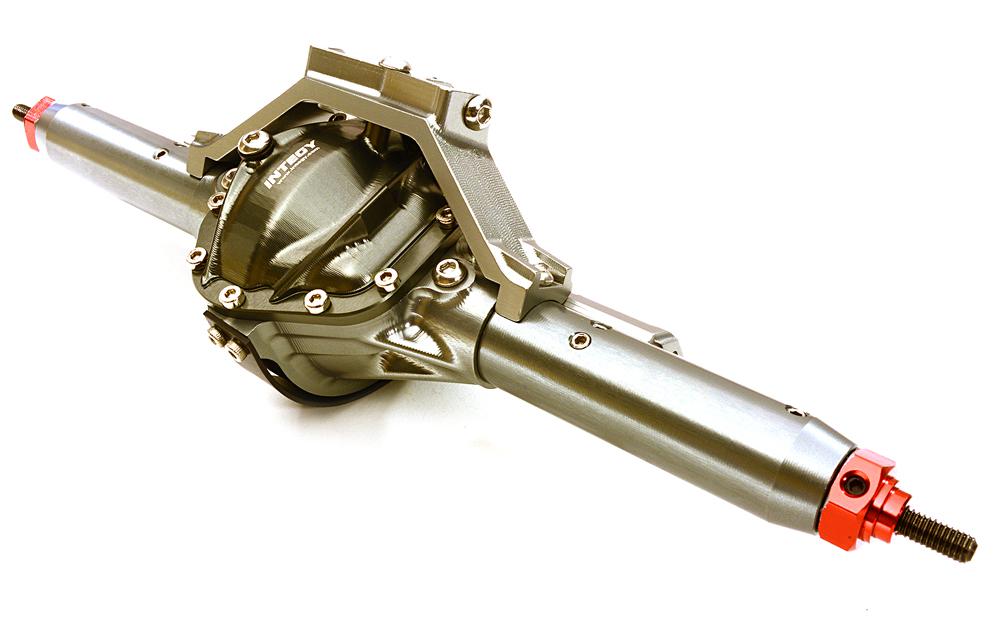 OBM1633GUN Complete 4-Link Rear Axle w/ Internals for Axial SCX-10 & Custom 1.9 Crawlers - Image 1