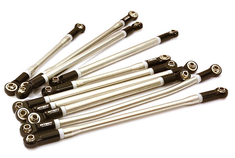 OBM1634BLACK Complete Stainless Steel 10-Piece Linkage Set for Custom 1.9 & 2.2 Rock Crawlers - Image 1