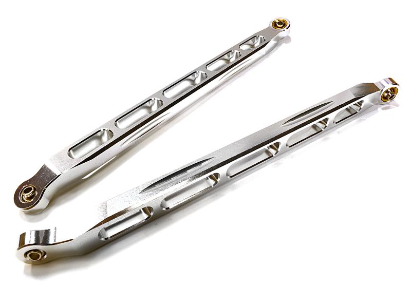 OBM25507SILVER CNC Machined Alloy HD Rear Upper Link (2) for Axial Yeti XL - Image 1