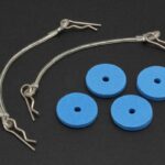 RIDE Secured Body Clips (4) w/ 75mm Wires & Foam Protectors for 1/10 Scale
