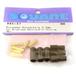 Square R/C European Connectors - 3.5mm for Brushless Motors, with Housing 1 Pair