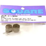 Square R/C Aluminum Clamping Hex Hub, 12mm Wide in Black Color