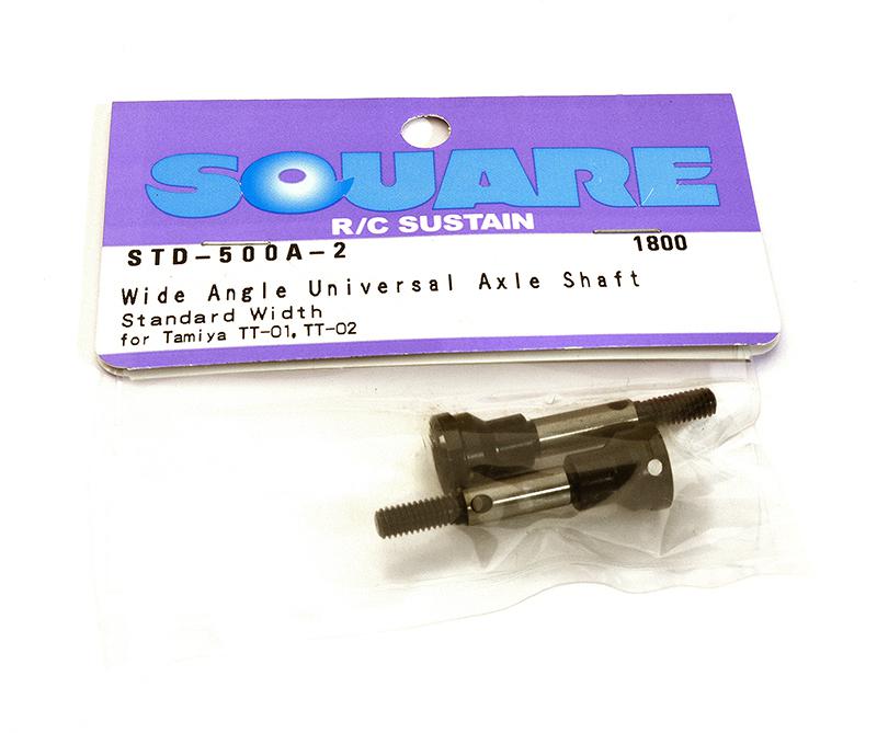 SQ-STD-500A-2 Square R/C Wide-Angle Universal Axle Shaft, Standard Width for Tamiya TT-01 - Image 1