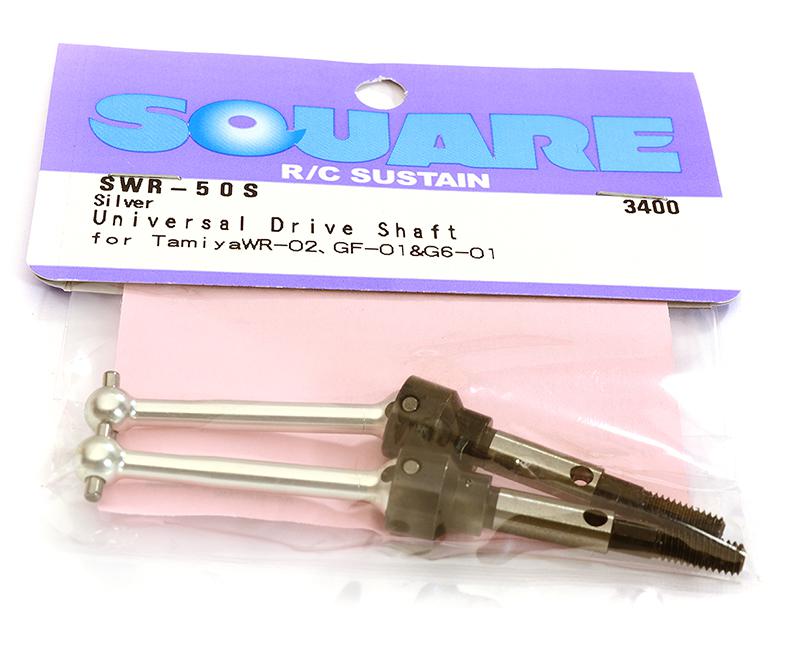 SQ-SWR-50S Square R/C Universal Drive Shaft Set 34.5mm Standard (for Tamiya WR02 and GF-01) - Image 1